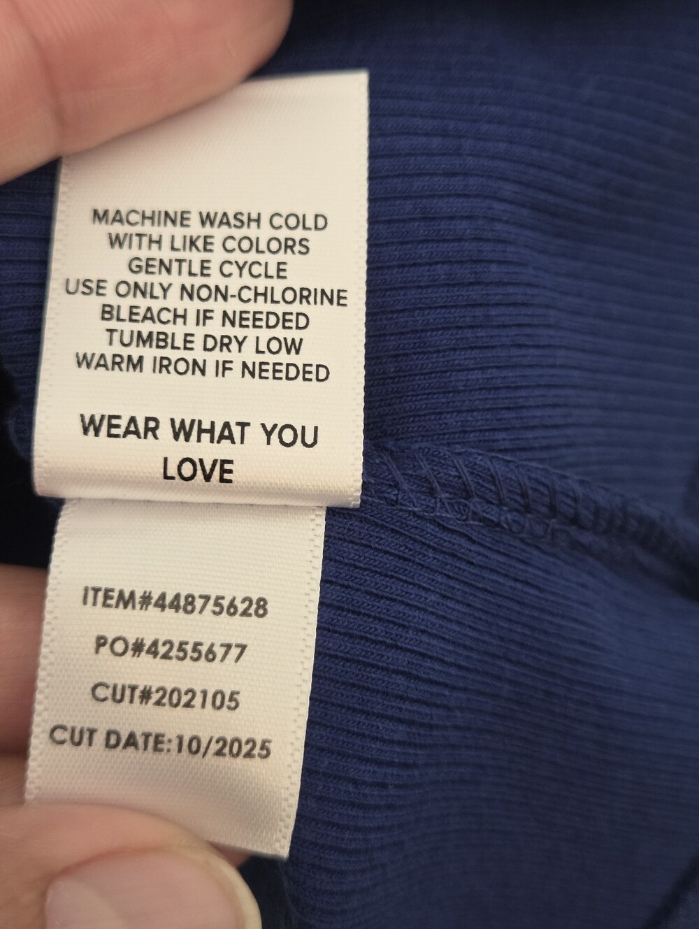 NWT Belle Isle by Torrid Blue Ribbed Flutter Sleeve Top Size 2 - Picture 6 of 6